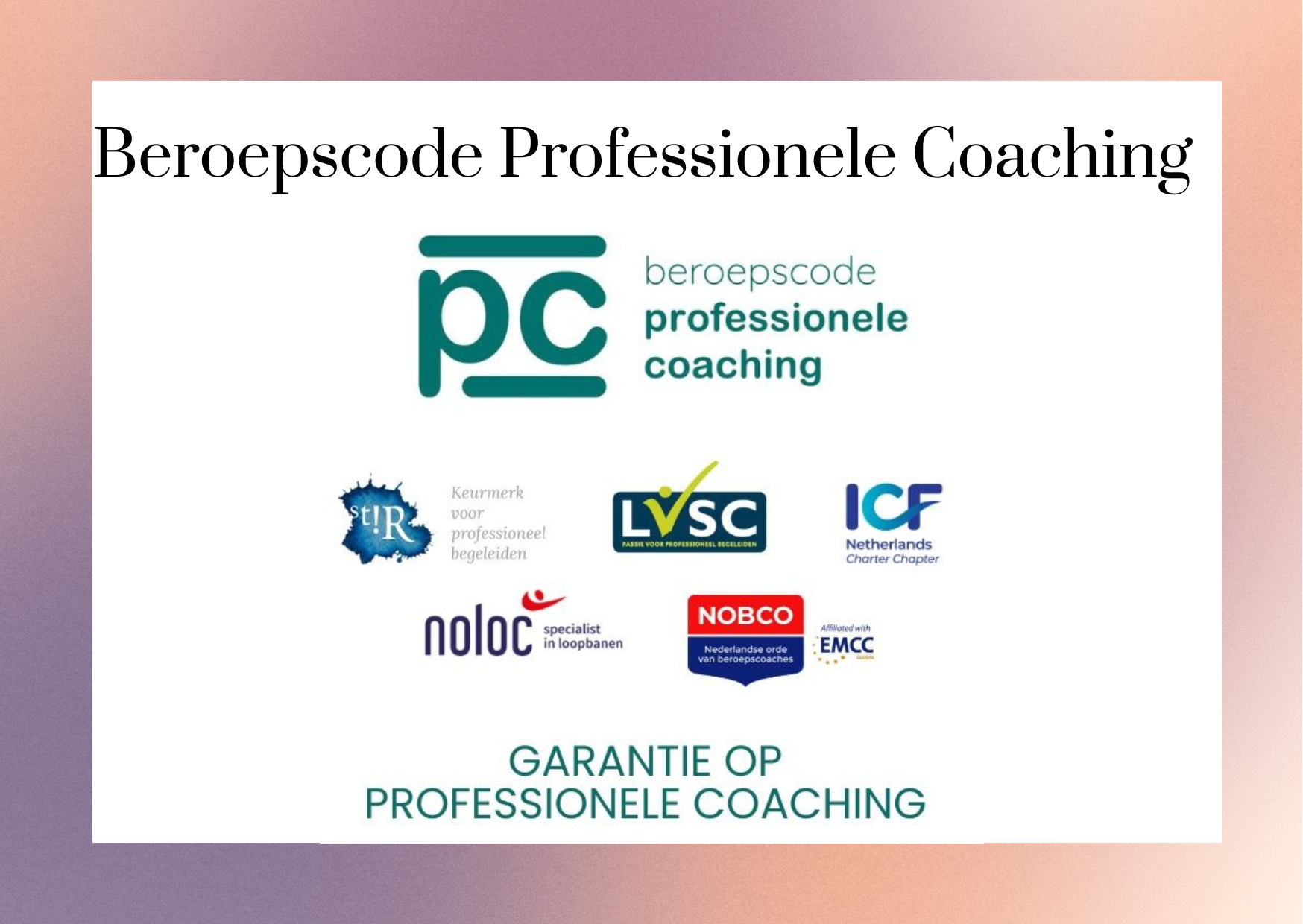Gecertificeerde teamcoaches
